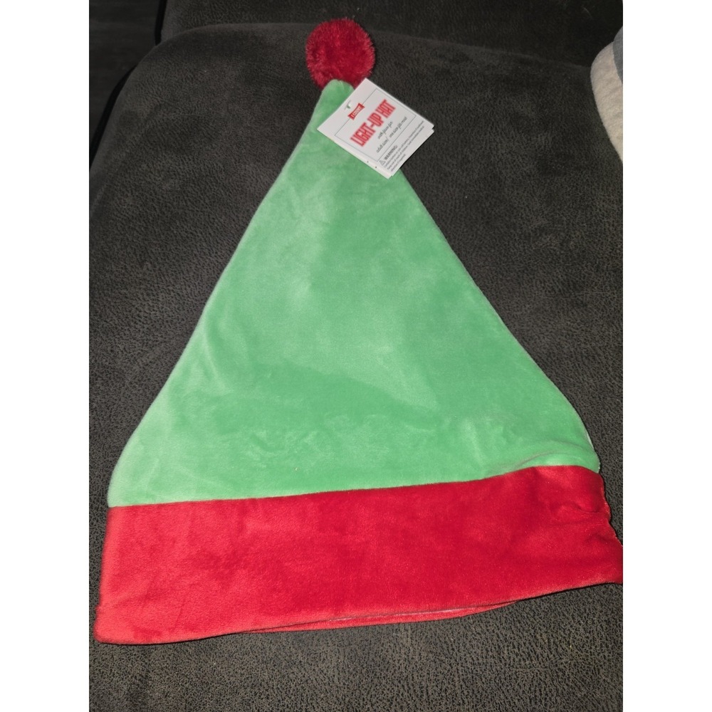 Christmas Santa Hat Lights Up NWT